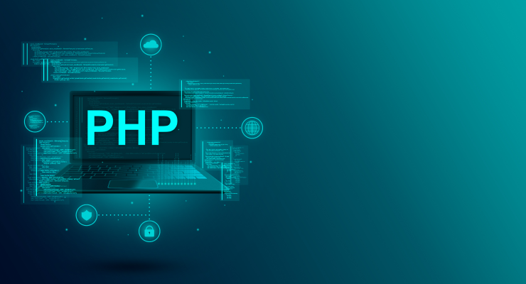 Illustration showing custom PHP development services