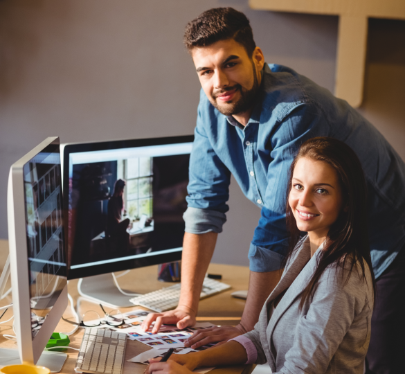 Our team featured on the Who We Are section of the homepage